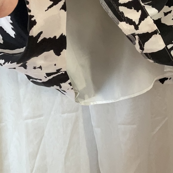 Coast black & white silk bandeau dress, UK size 16 but fits like 10 US - Picture 5 of 10